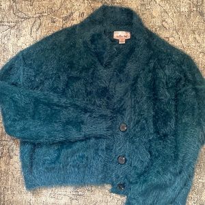 Shaggy cropped sweater